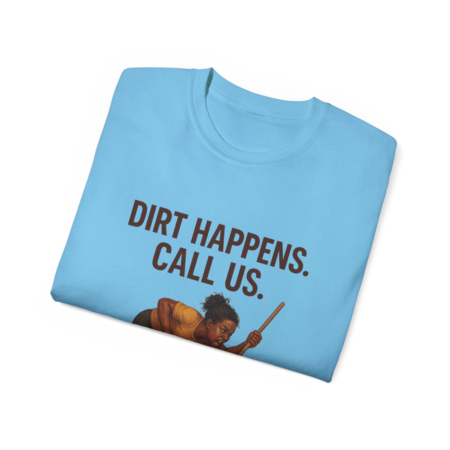 Blue London Cleaning Branded T-Shirt | Official Company Apparel | Dirt Happens