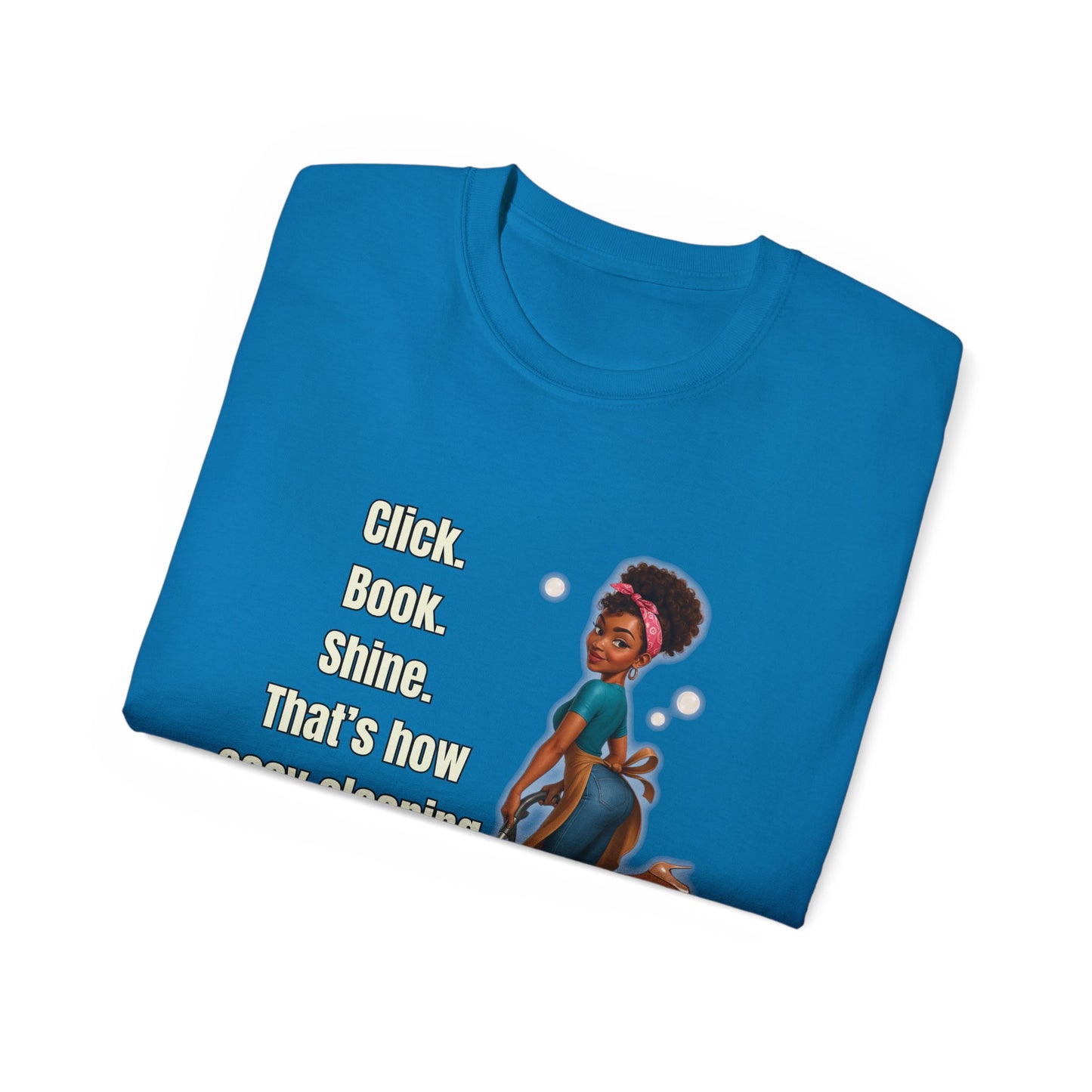 Blue London Cleaning Branded T-Shirt | Official Company Apparel – Click Book Shine