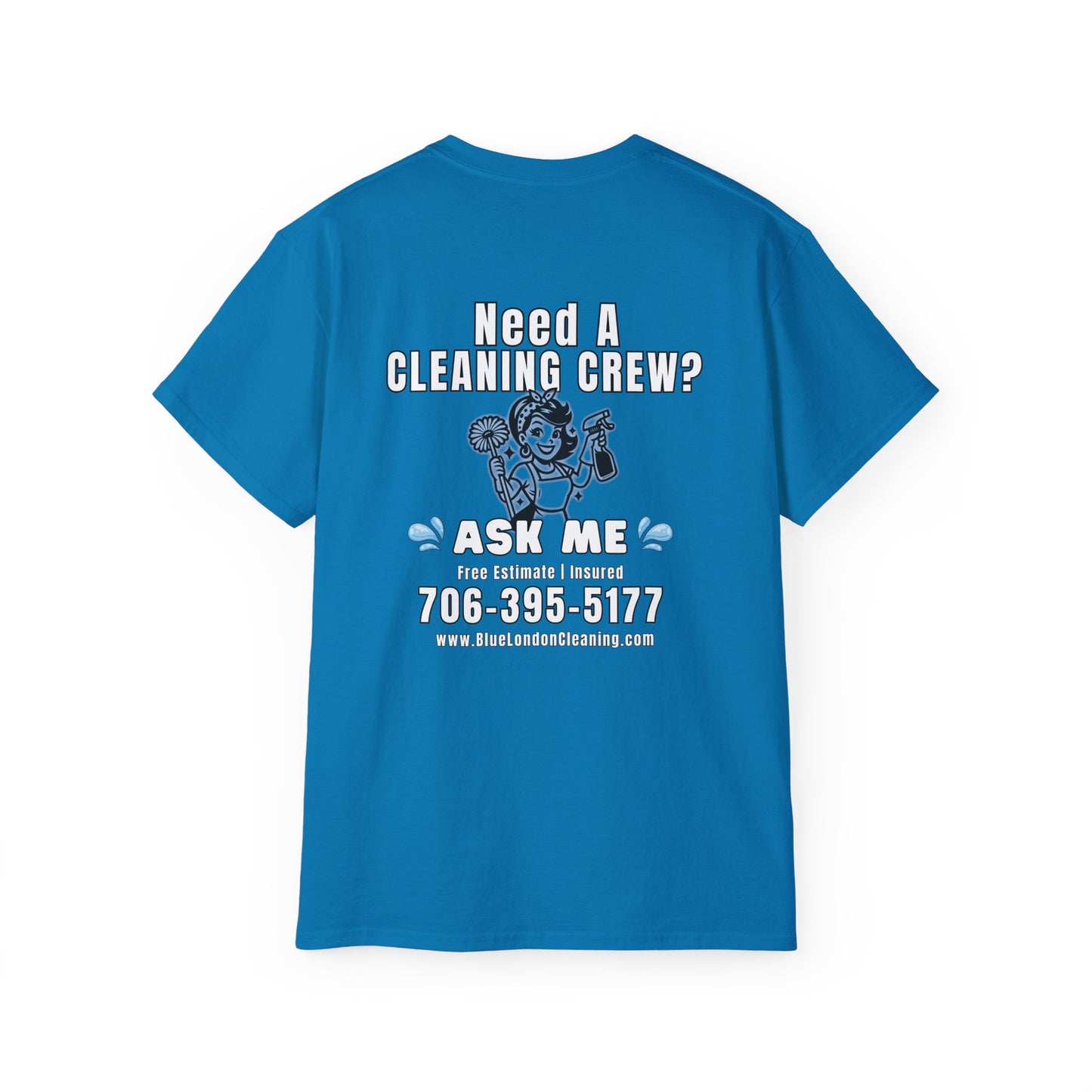 Blue London Cleaning Branded T-Shirt | Official Company Apparel – Our Vacuums means business