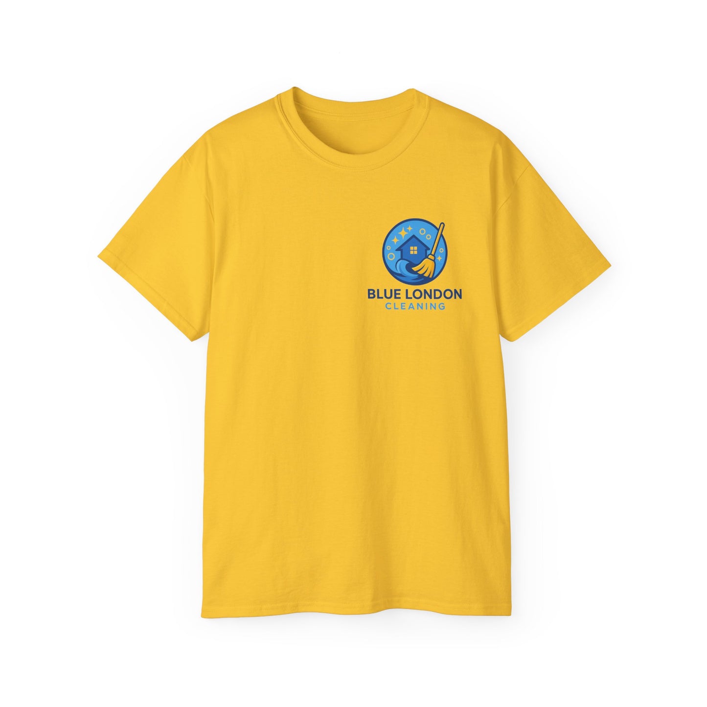 Blue London Cleaning Branded T-Shirt | Official Company Apparel – Logo Design