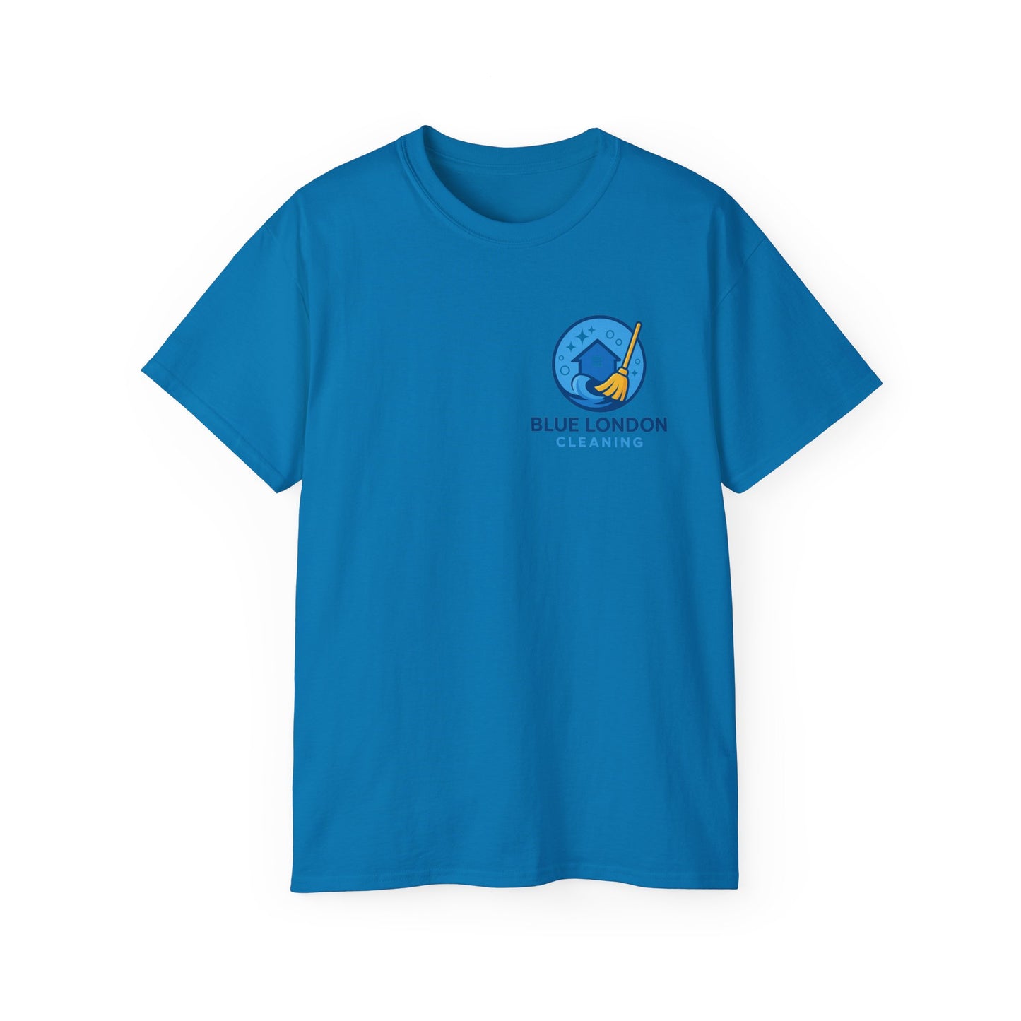 Blue London Cleaning Branded T-Shirt | Official Company Apparel – Logo Design