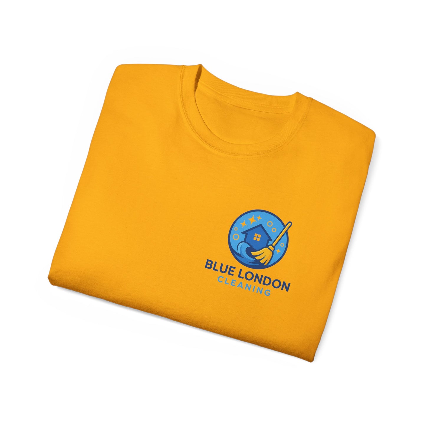 Blue London Cleaning Branded T-Shirt | Official Company Apparel – Logo Design