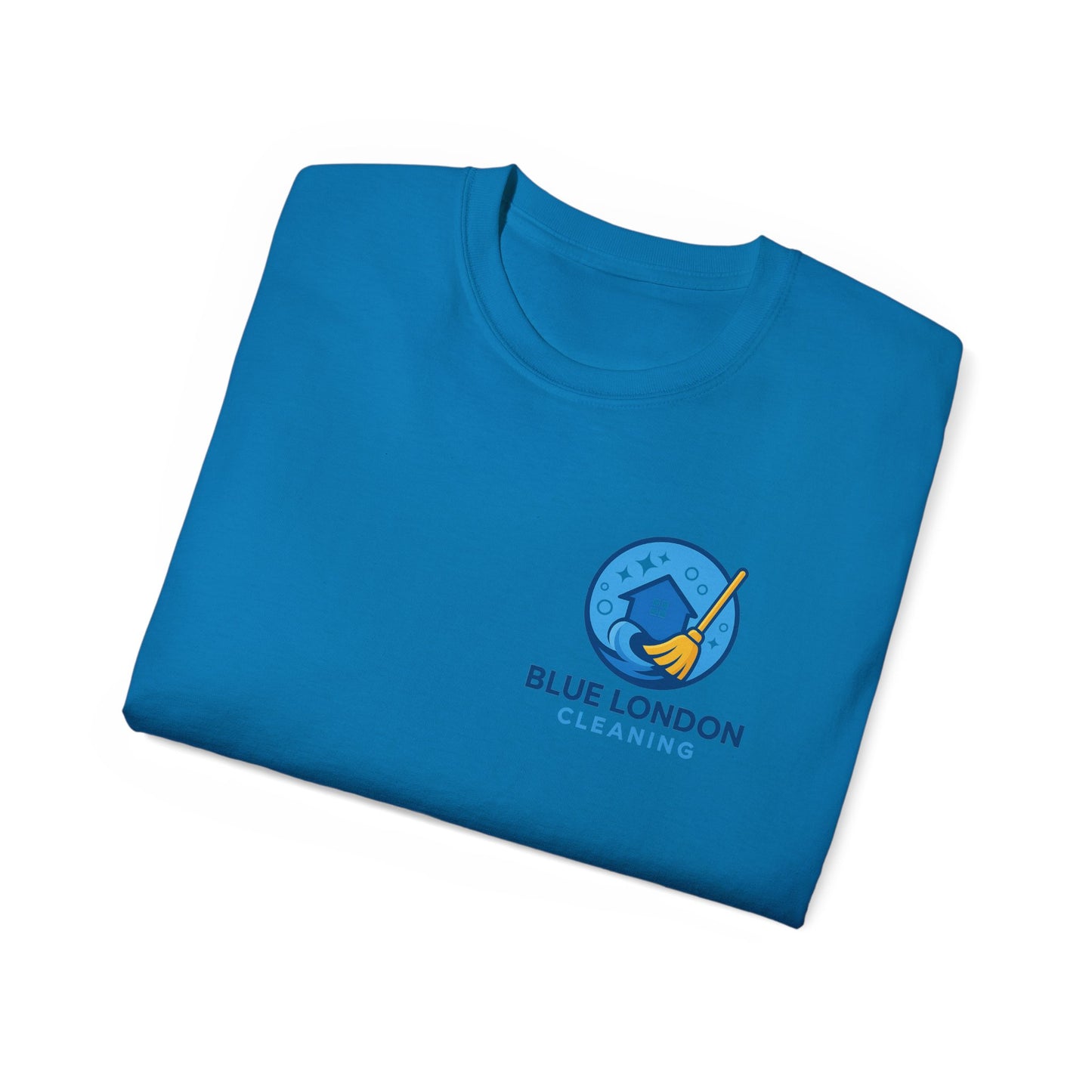 Blue London Cleaning Branded T-Shirt | Official Company Apparel – Logo Design