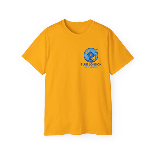 Blue London Cleaning Branded T-Shirt | Official Company Apparel – Logo Design